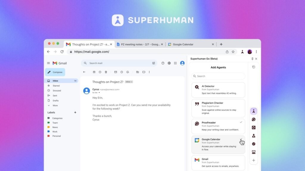 Grammarly rebrands to ‘Superhuman,’ launches a new AI assistant