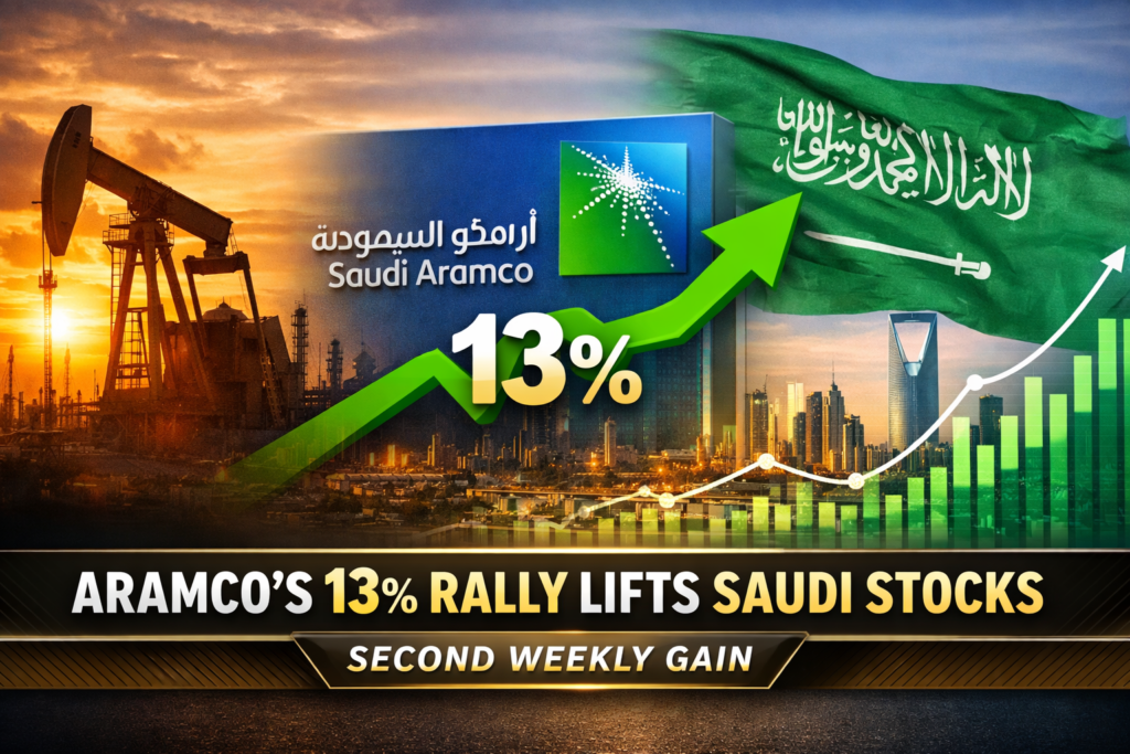 Aramco’s 13% Rally Boosts Saudi Stocks | Second Weekly Gain in Tadawul Market